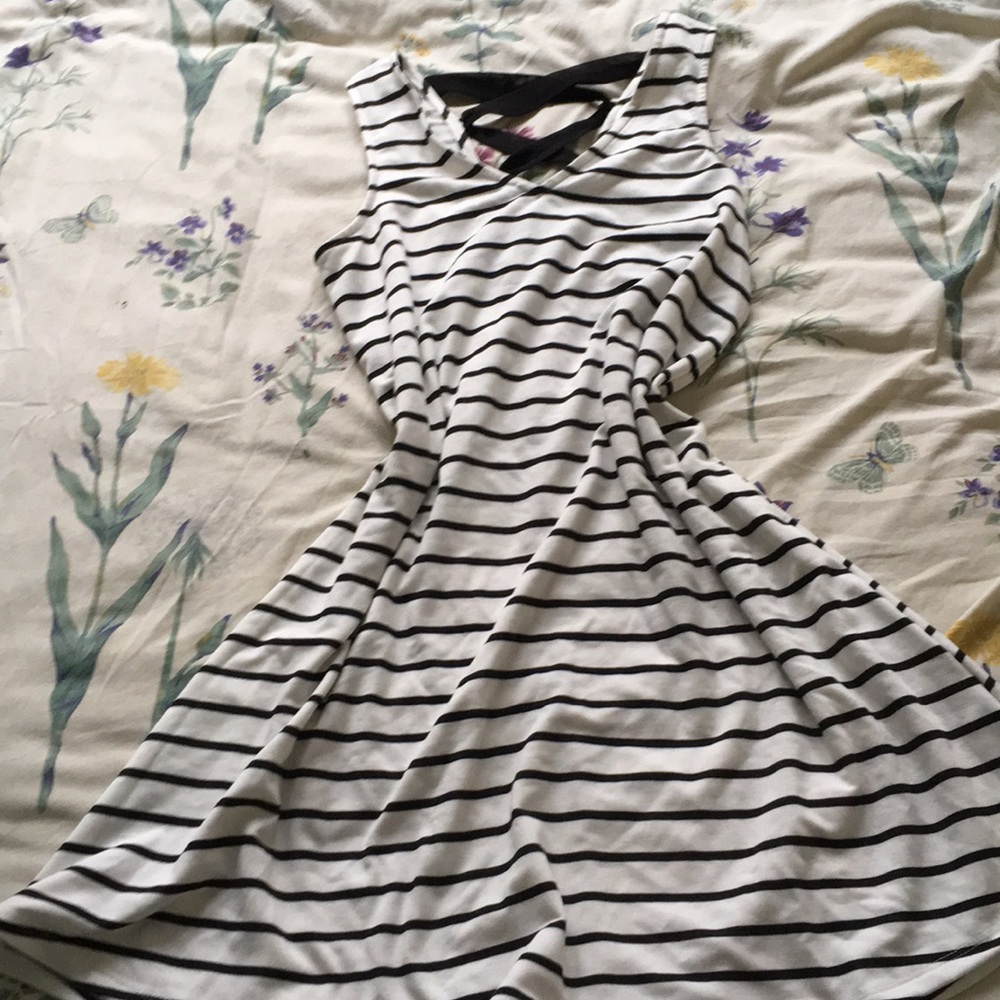 NWT - Striped Lace Back Dress
